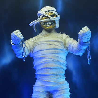 IRON MAIDEN - 8” CLOTHED FIGURE - IRON MAIDEN &quot;MUMMY &quot; EDDIE