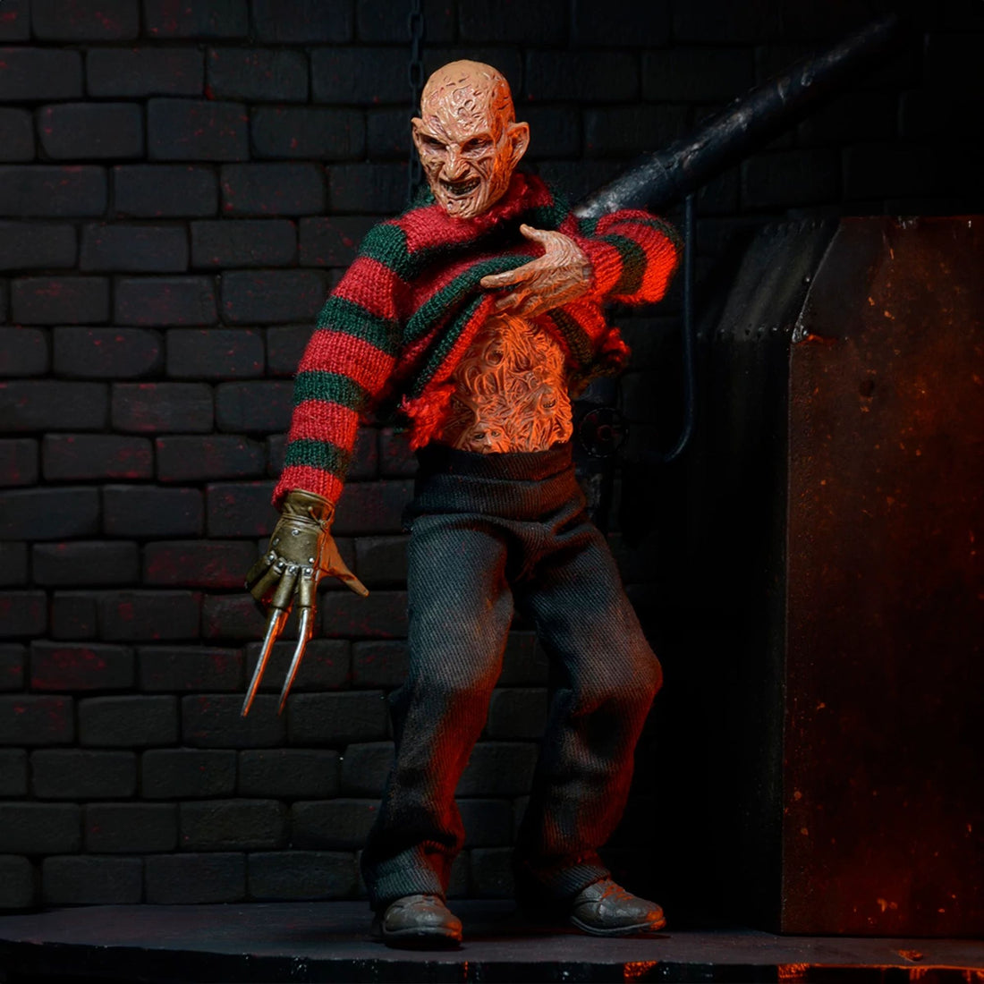 NIGHTMARE ON ELM STREET - 8” CLOTHED FIGURE - DREAM WARRIORS FREDDY