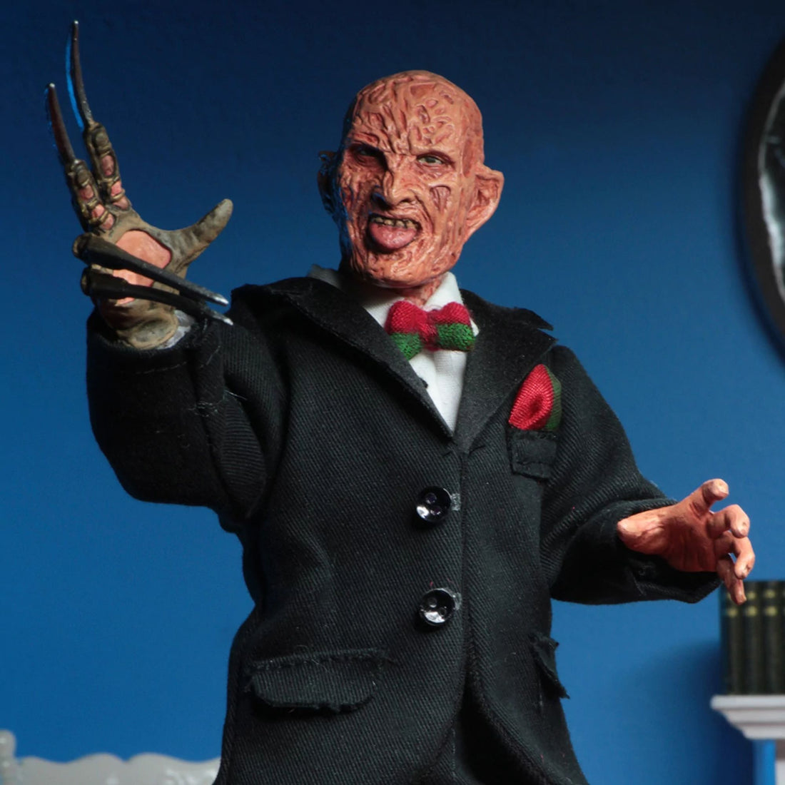 NIGHTMARE ON ELM STREET - 8” CLOTHED FIGURE - TUXEDO FREDDY