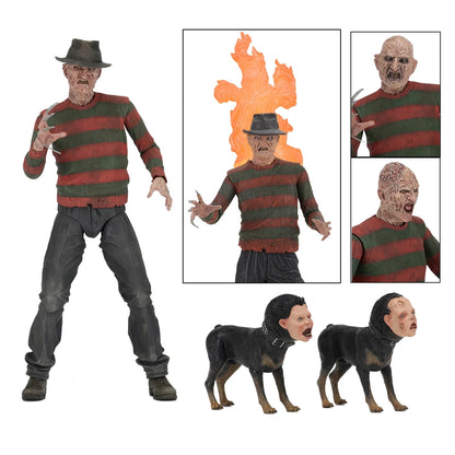 NIGHTMARE ON ELM STREET - 7” ACTION FIGURE - ULTIMATE PART 2 FREDDY