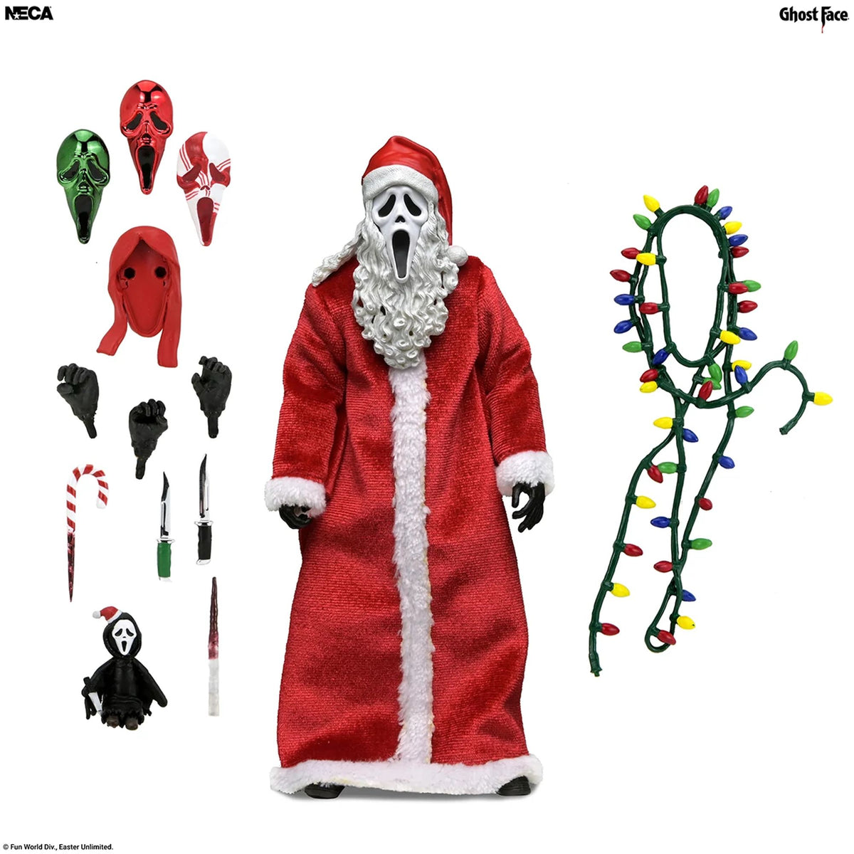 GHOST FACE - 7" SCALE ACTION FIGURE - ULTIMATE SANTA GHOST FACE