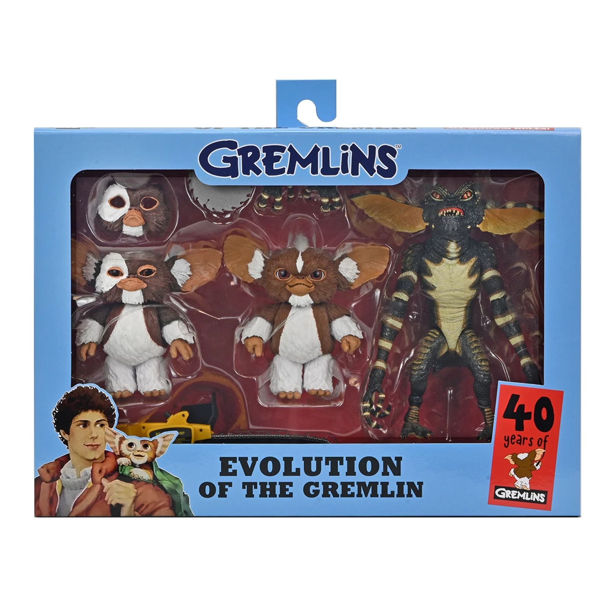 GREMLINS - 7” SCALE ACTION FIGURES - “EVOLUTION OF THE GREMLIN” 40TH ANNIVERSARY BOX SET