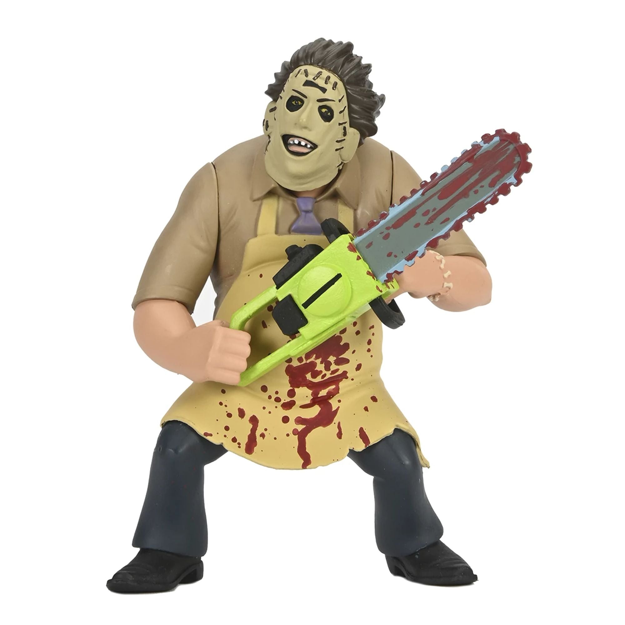 TEXAS CHAINSAW MASSACRE - 6&quot; SCALE ACTION FIGURE - TOONY TERRORS  LEATHERFACE (BLOODY)