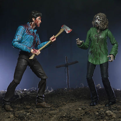 EVIL DEAD - 7” SCALE ACTION FIGURE - ULTIMATE BLOODY ASH &amp;amp; CHERYL WILLIAMS 2 PACK