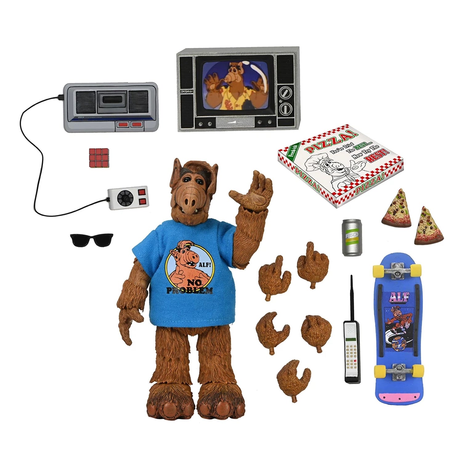 ALF - 7&quot; SCALE ACTION FIGURE - ULTIMATE TOTALLY 80S ALF