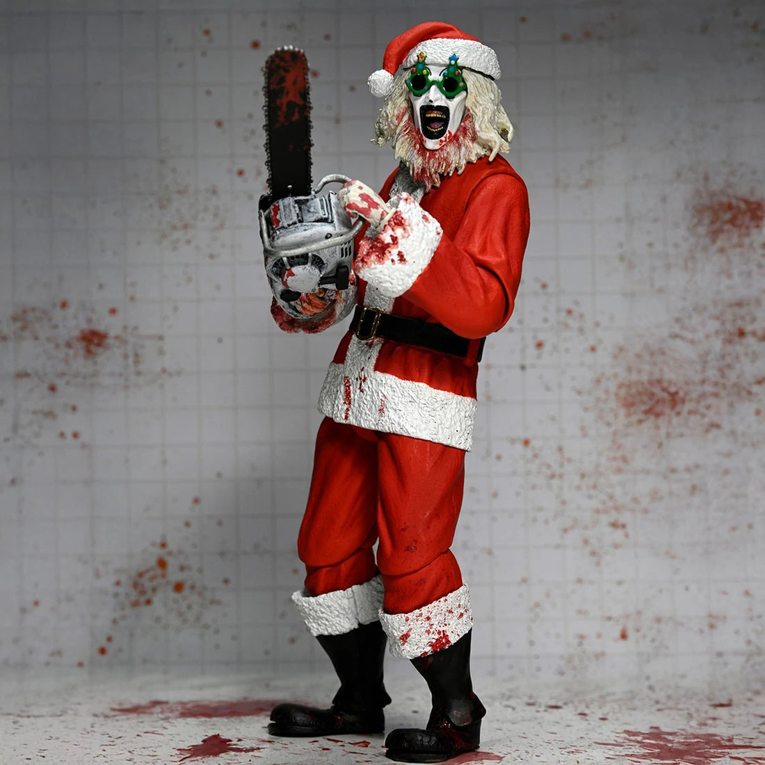 TERRIFIER 3 - 7" SCALE ACTION FIGURE - ULTIMATE SANTA SUIT ART THE CLOWN (BLOODY VERSION)
