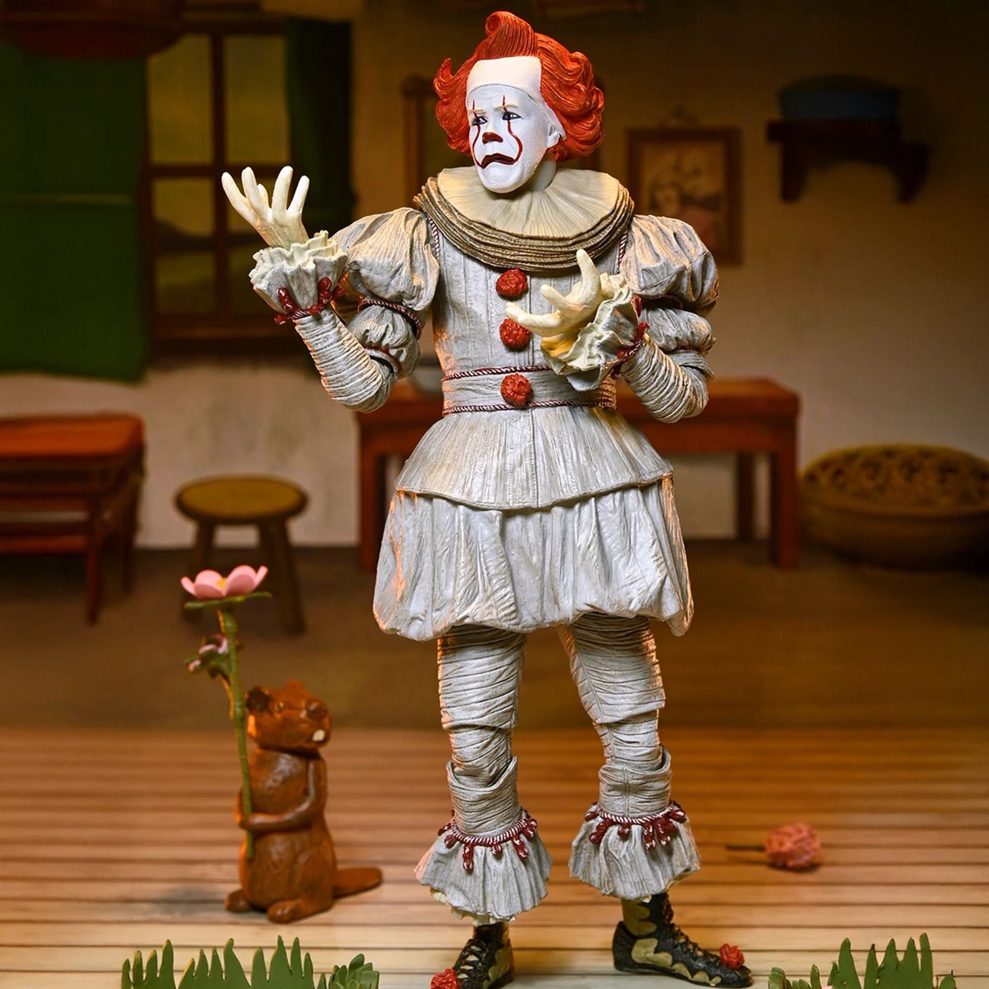 WELCOME TO DERRY - 7&quot; SCALE ACTION FIGURE - ULTIMATE BOB GRAY AS PENNYWISE