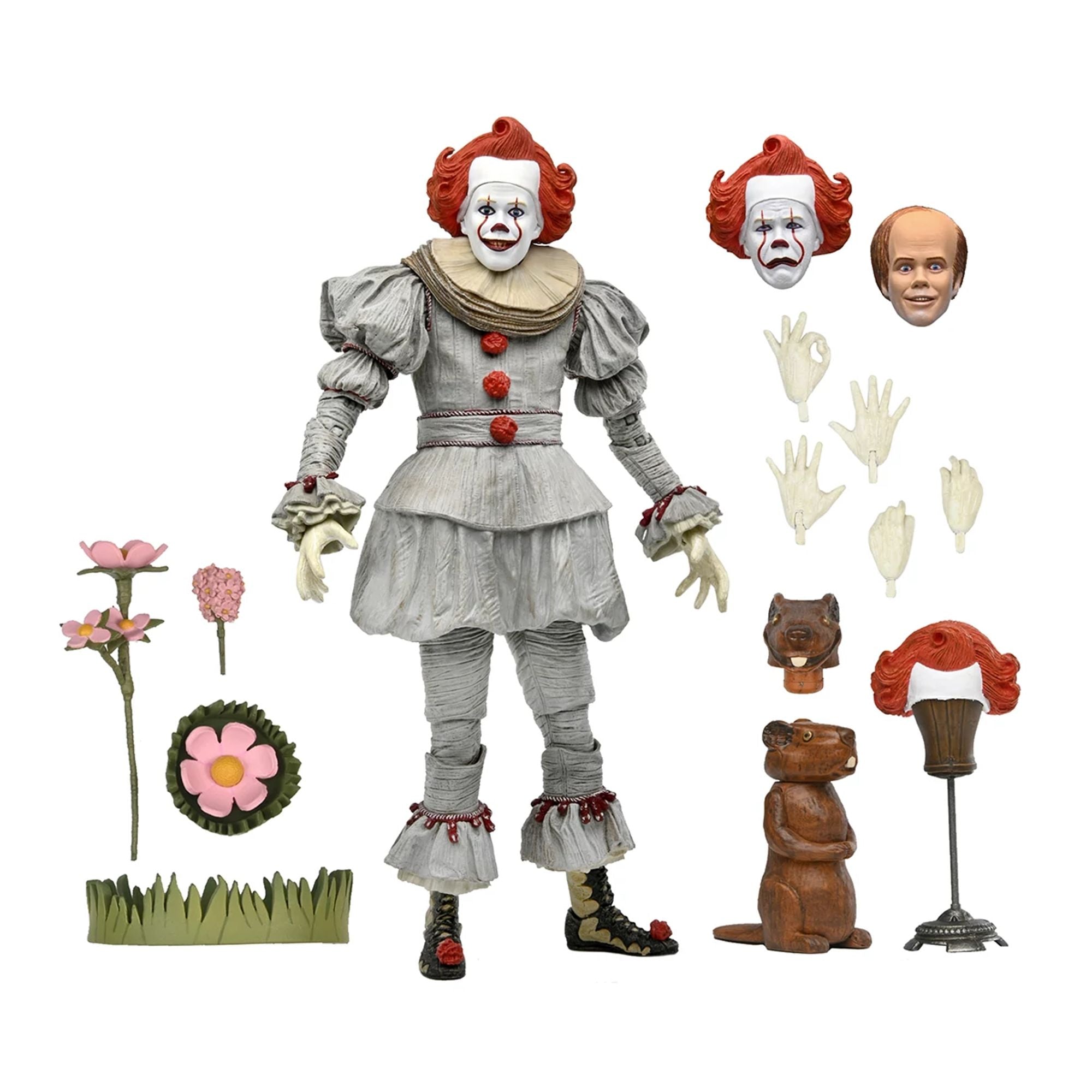 WELCOME TO DERRY - 7&quot; SCALE ACTION FIGURE - ULTIMATE BOB GRAY AS PENNYWISE
