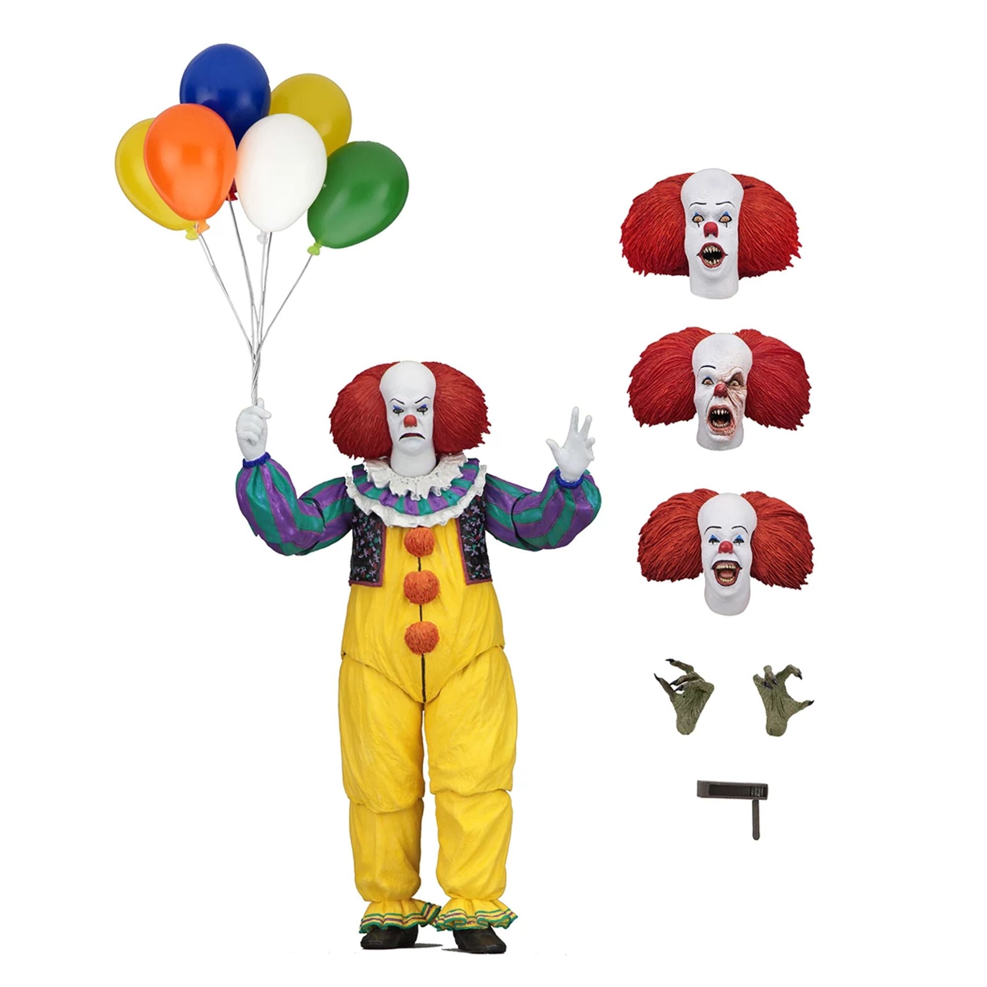 IT - 7&quot; SCALE ACTION FIGURE - ULTIMATE PENNYWISE (1990)