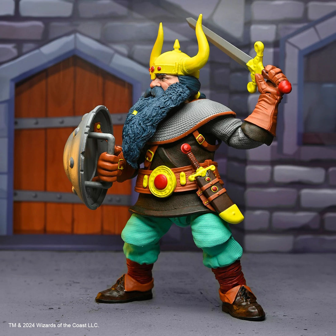 DUNGEONS AND DRAGONS - 7" SCALE FIGURE - 50TH ANNIVERSARY ELKHORN ON BLISTER CARD