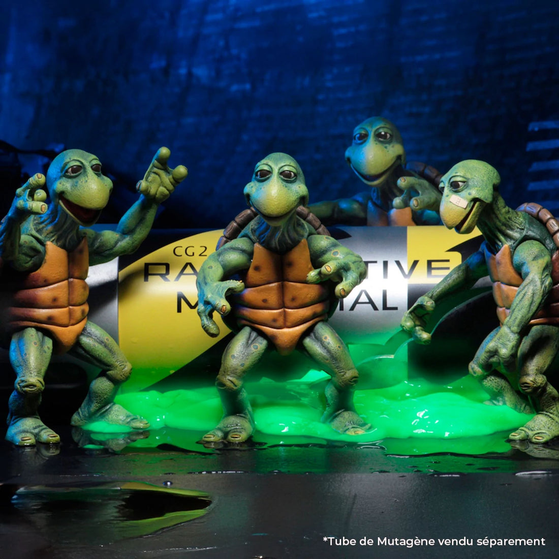 TEENAGE MUTANT NINJA TURTLES (1990 MOVIE) – 1/4 SCALE ACTION FIGURES – BABY TURTLES SET
