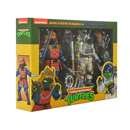 TEENAGE MUTANT NINJA TURTLES (CARTOON) – 7” SCALE ACTION FIGURES - SPACE ADVENTURE &amp;amp; SAMURAI TURTLES