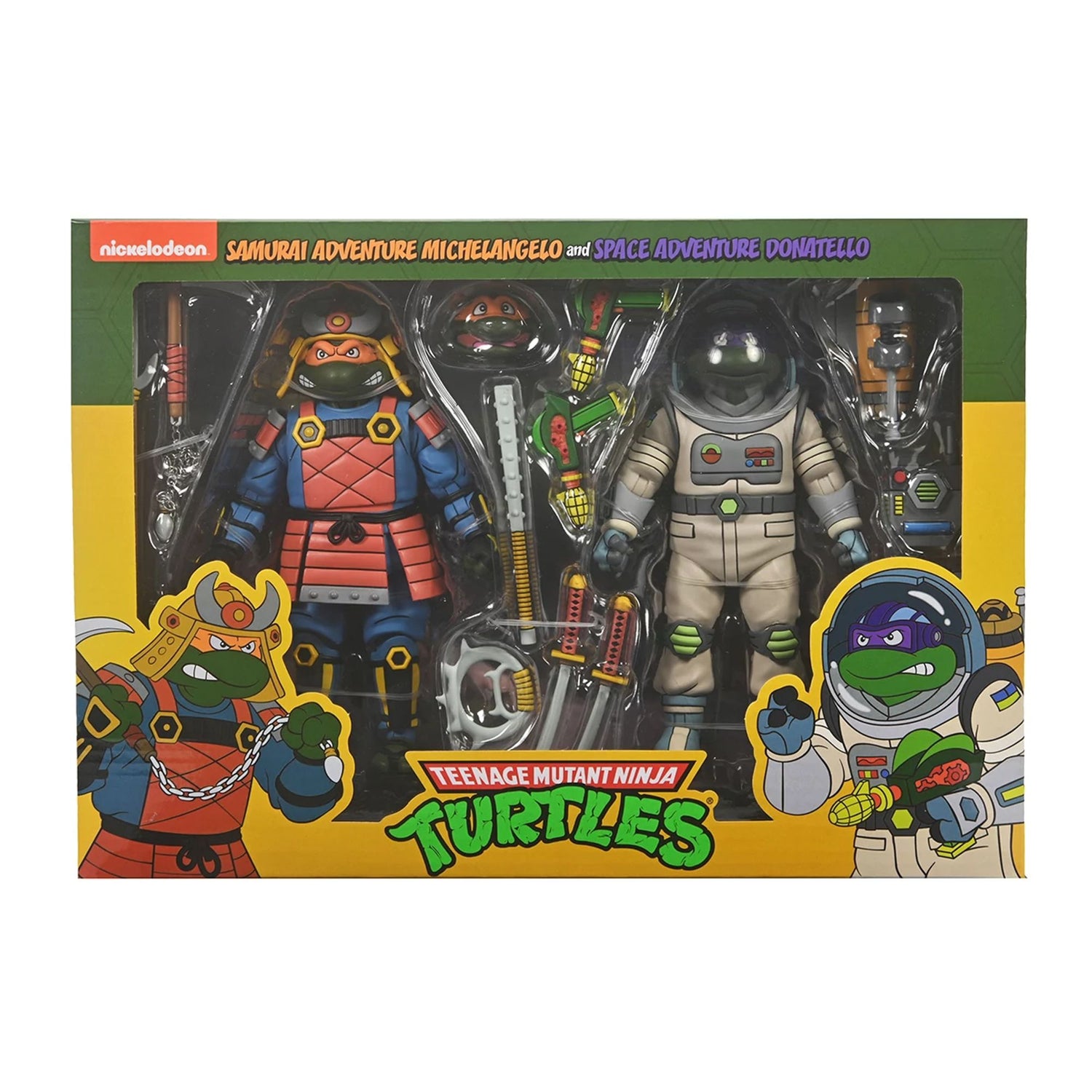 TEENAGE MUTANT NINJA TURTLES (CARTOON) – 7” SCALE ACTION FIGURES - SPACE ADVENTURE &amp;amp; SAMURAI TURTLES