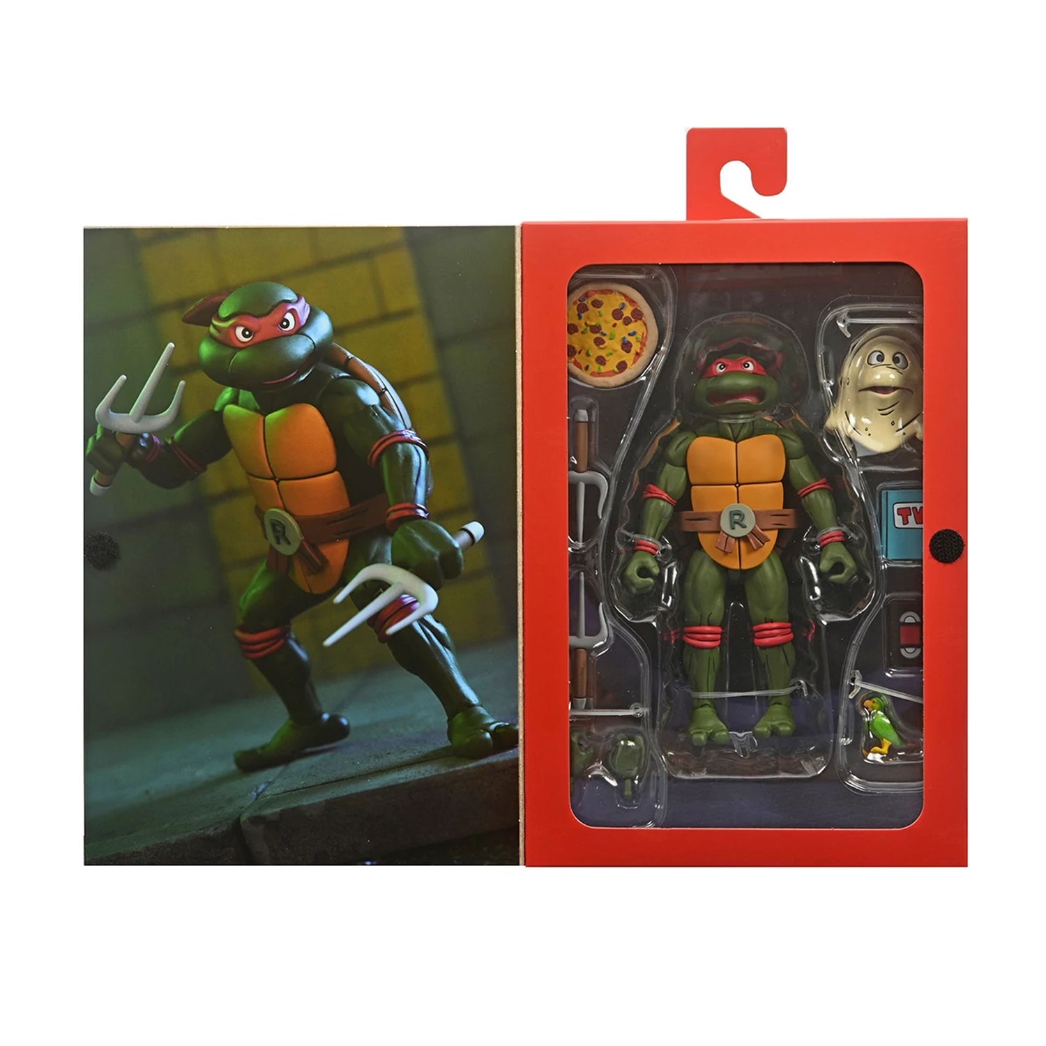 TEENAGE MUTANT NINJA TURTLES (CARTOON) – 7” SCALE ACTION FIGURE – ULTIMATE RAPHAEL (VHS)