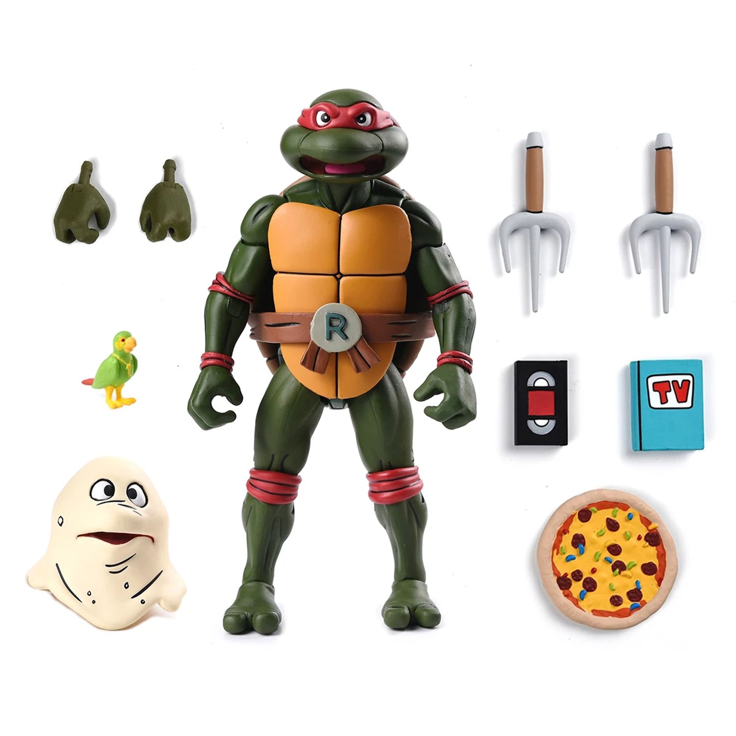 TEENAGE MUTANT NINJA TURTLES (CARTOON) – 7” SCALE ACTION FIGURE – ULTIMATE RAPHAEL (VHS)