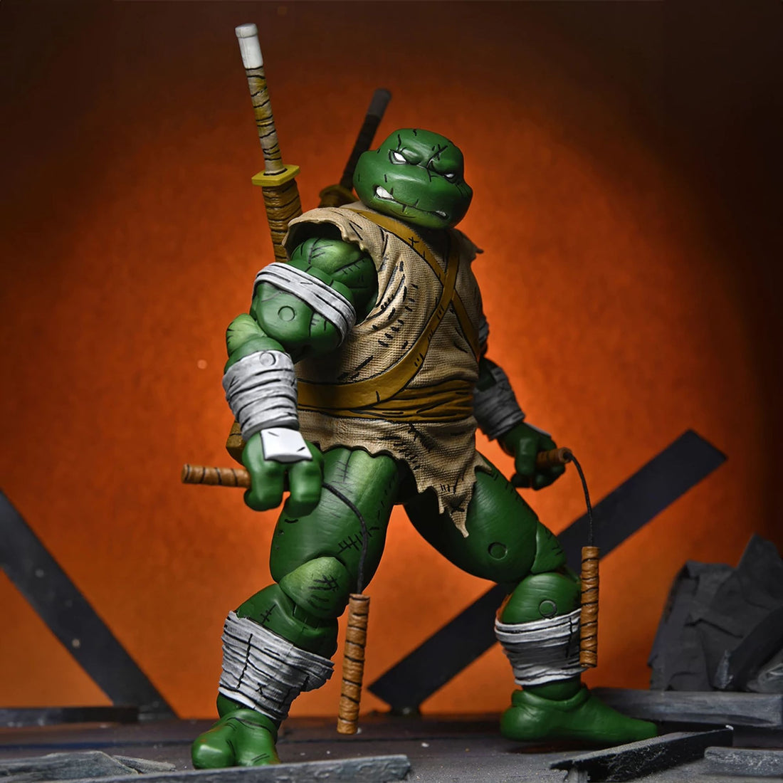 TEENAGE MUTANT NINJA TURTLES (MIRAGE COMICS) - 7” SCALE ACTION FIGURE – MICHELANGELO (THE WANDERER)