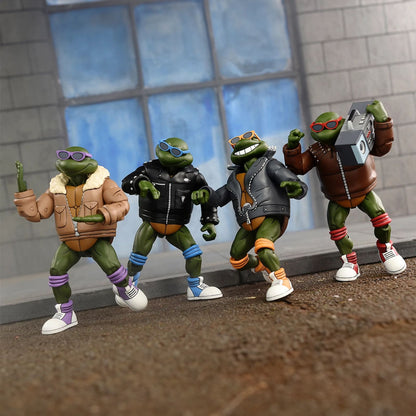 TEENAGE MUTANT NINJA TURTLES (CARTOON) – 7” SCALE ACTION FIGURE – PUNK TURTLES 4 PACK