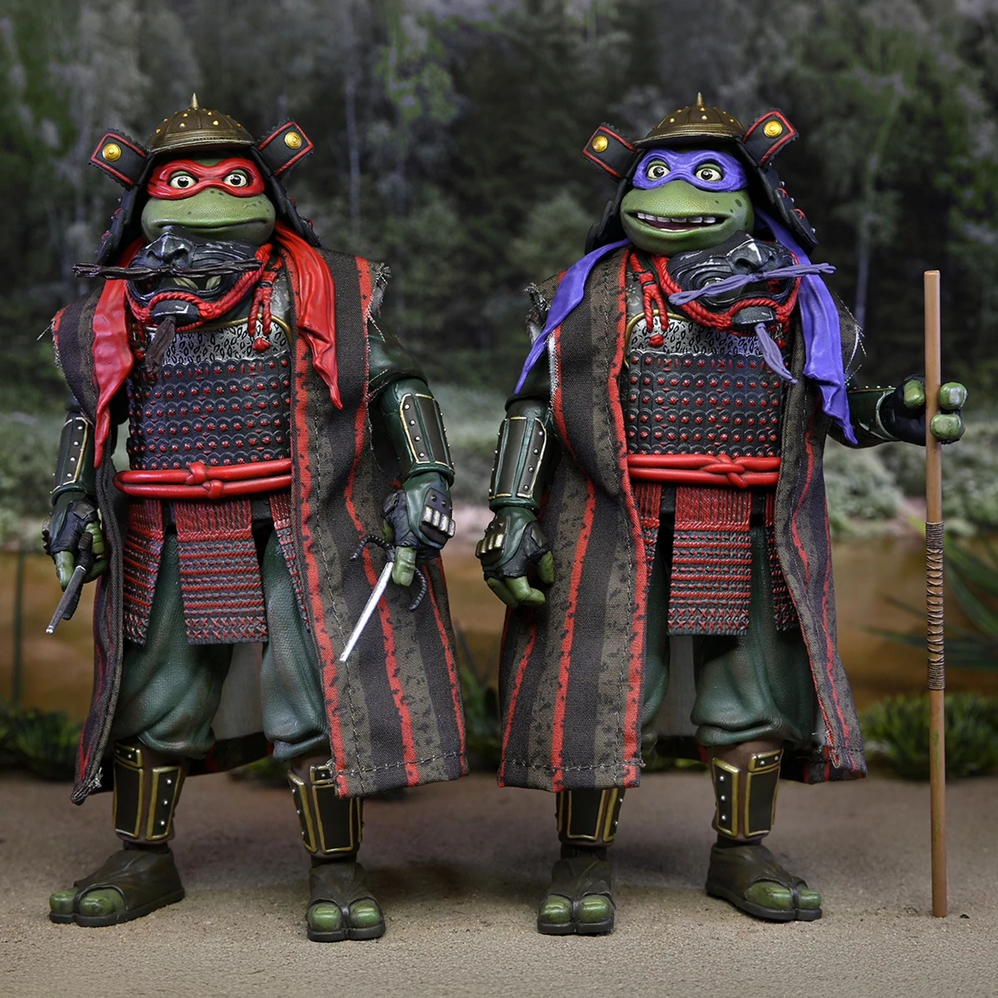 TEENAGE MUTANT NINJA TURTLES 3 (MOVIE) - TURTLES IN TIME - 7&quot; SCALE ACTION FIGURES - DONATELLO &amp; RAP