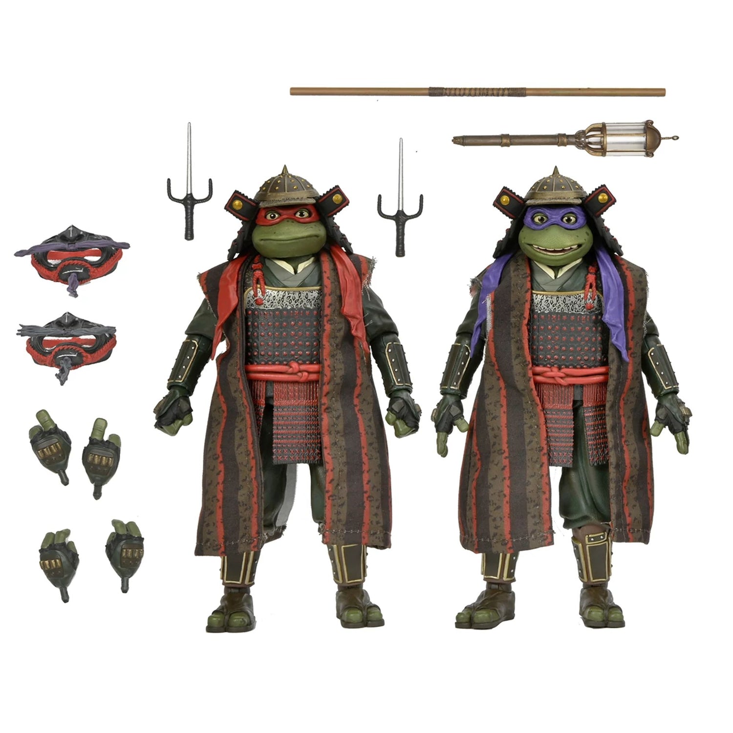 TEENAGE MUTANT NINJA TURTLES 3 (MOVIE) - TURTLES IN TIME - 7&quot; SCALE ACTION FIGURES - DONATELLO &amp; RAP