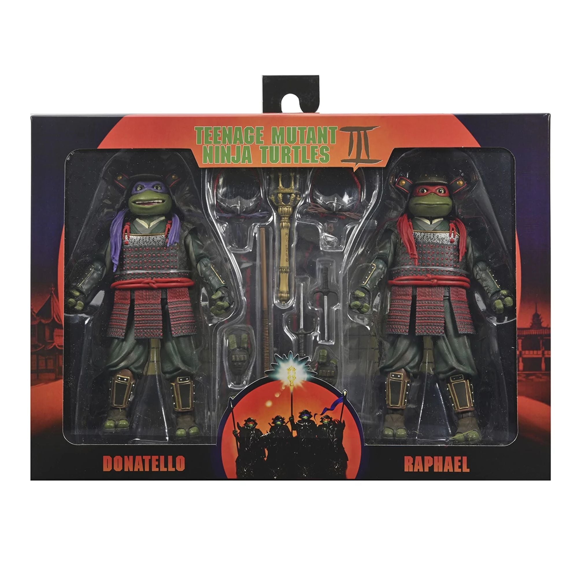 TEENAGE MUTANT NINJA TURTLES 3 (MOVIE) - TURTLES IN TIME - 7&quot; SCALE ACTION FIGURES - DONATELLO &amp; RAP