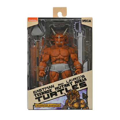 TEENAGE MUTANT NINJA TURTLES (MIRAGE COMICS) - 7&quot; SCALE ACTION FIGURE - TRICERATON GLADIATOR