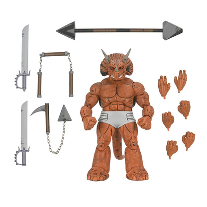 TEENAGE MUTANT NINJA TURTLES (MIRAGE COMICS) - 7&quot; SCALE ACTION FIGURE - TRICERATON GLADIATOR