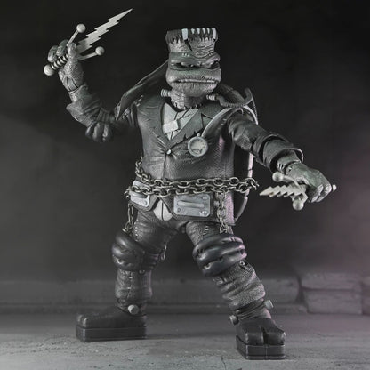 UNIVERSAL MONSTERS X TEENAGE MUTANT NINJA TURTLES - 7’’ SCALE ACTION FIGURE - BLACK &amp; WHITE TURTLES 4 PACK