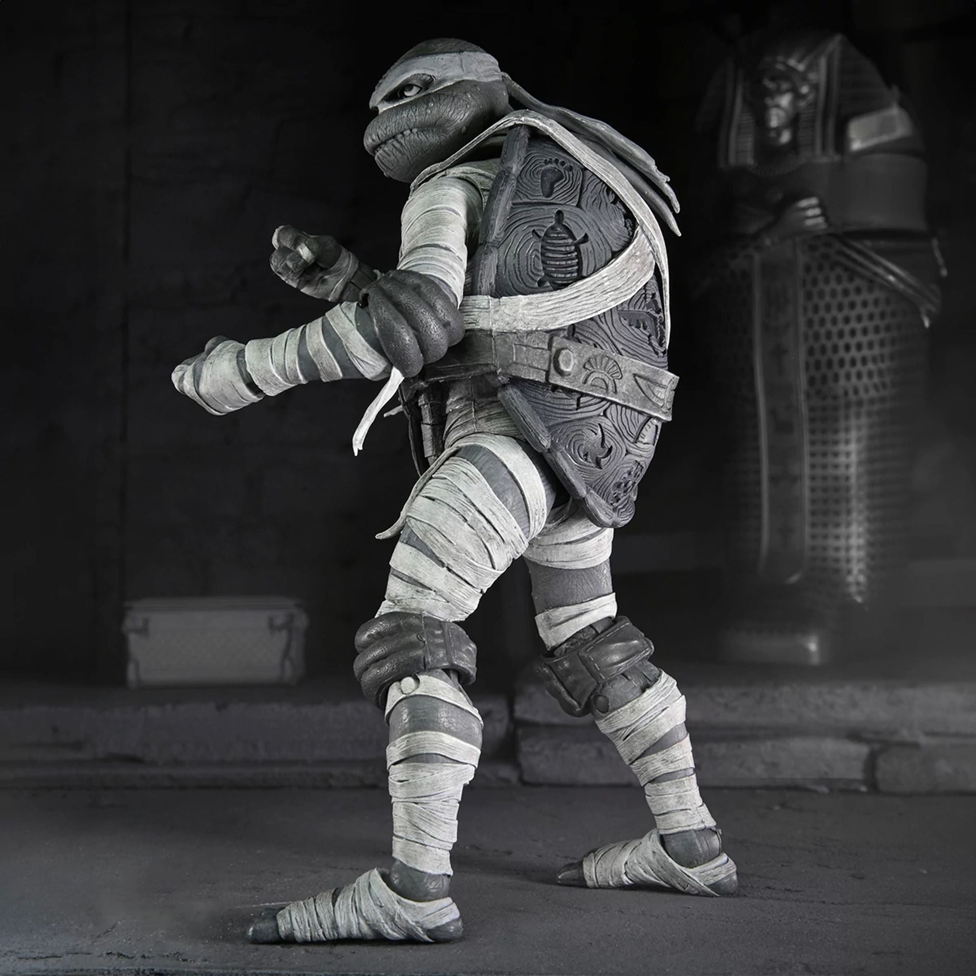 UNIVERSAL MONSTERS X TEENAGE MUTANT NINJA TURTLES - 7’’ SCALE ACTION FIGURE - BLACK &amp; WHITE TURTLES 4 PACK