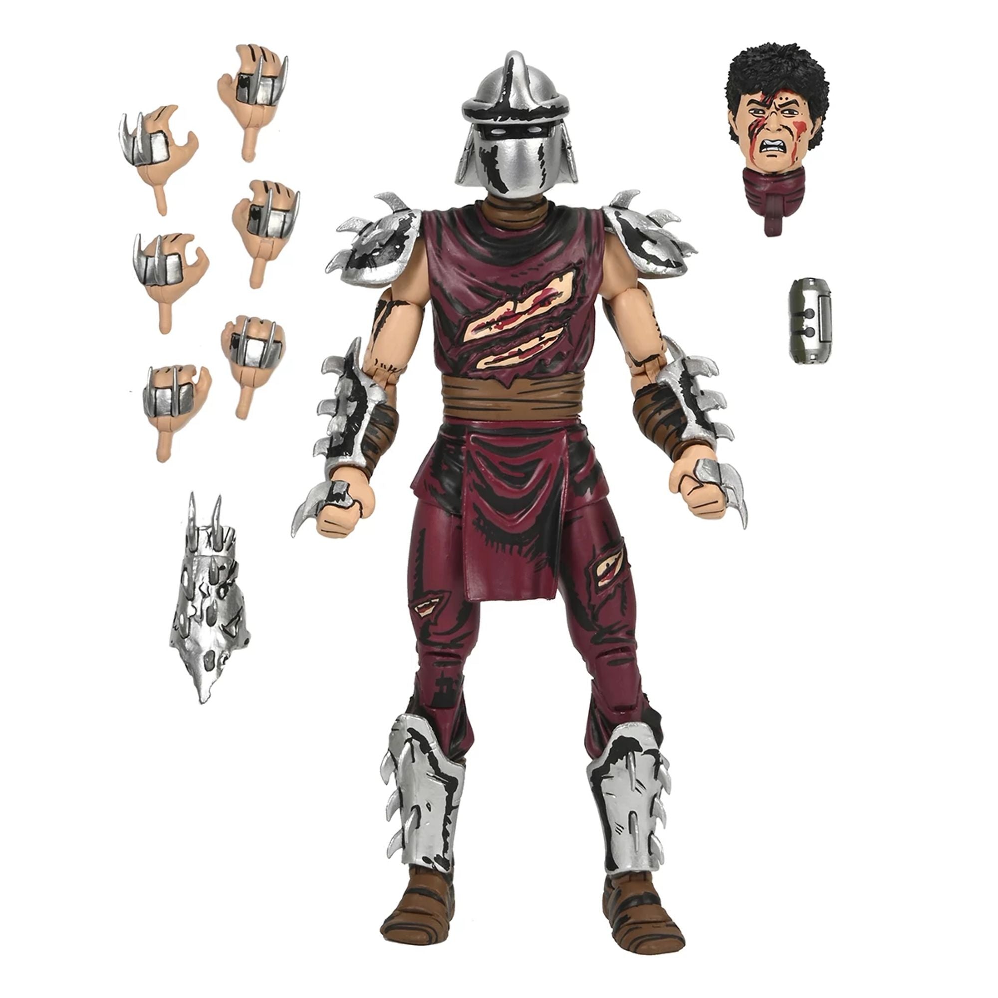 TEENAGE MUTANT NINJA TURTLES (MIRAGE COMICS) - 7&quot; SCALE ACTION FIGURE – BATTLE DAMAGED SHREDDER