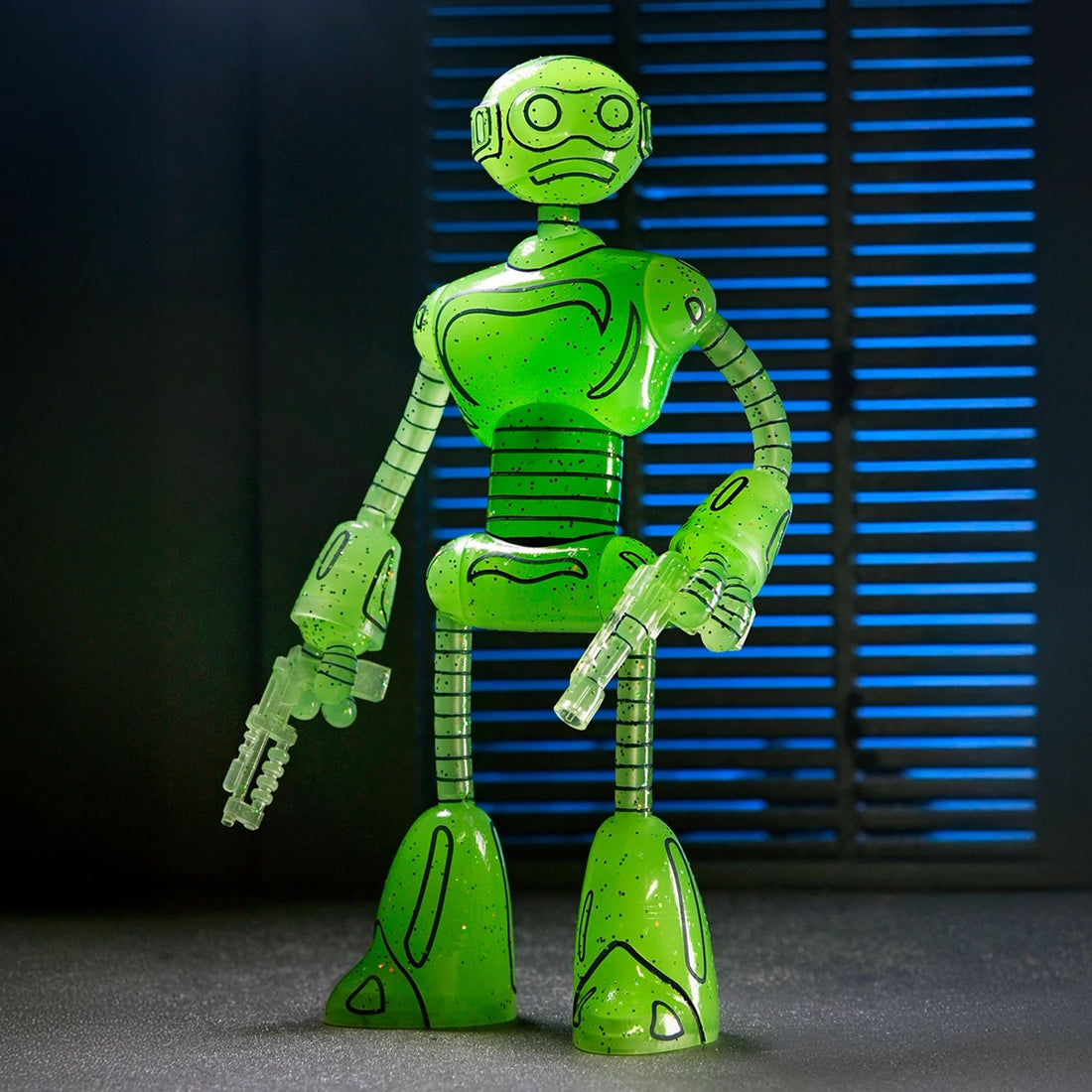 TEENAGE MUTANT NINJA TURTLES MIRAGE COMICS - 7” SCALE ACTION FIGURES – TRANSMAT FUGITOID GID