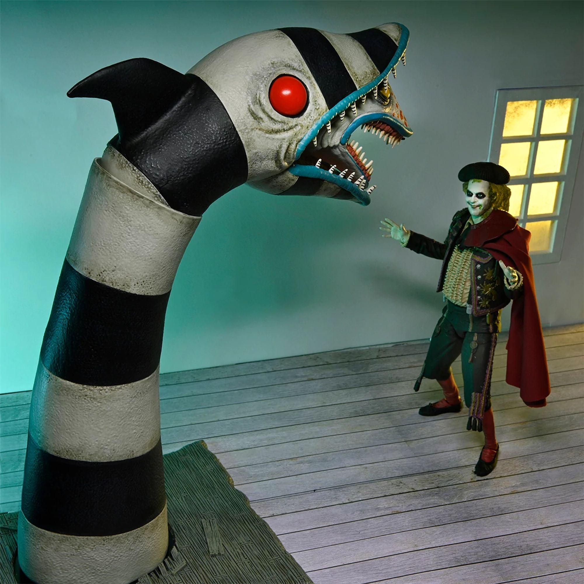 BEETLEJUICE BEETLEJUICE - 7&quot; SCALE ACTION FIGURE - ULTIMATE &quot;MATADOR&quot; BEETLEJUICE AND SANDWORM 2 PK