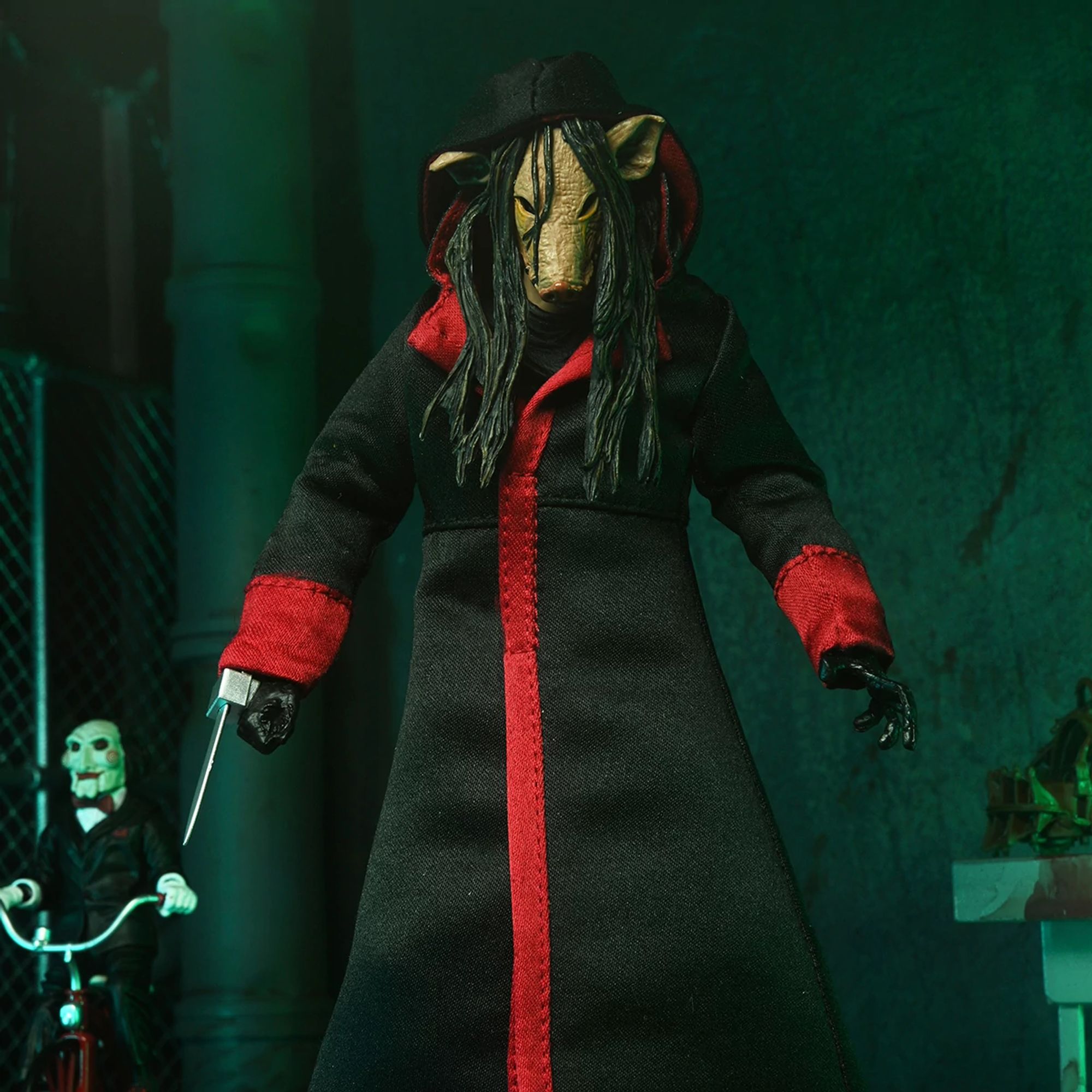 SAW (FRANCHISE) - 7” SCALE ACTION FIGURE - ULTIMATE JIGSAW KILLER (BLACK ROBE)