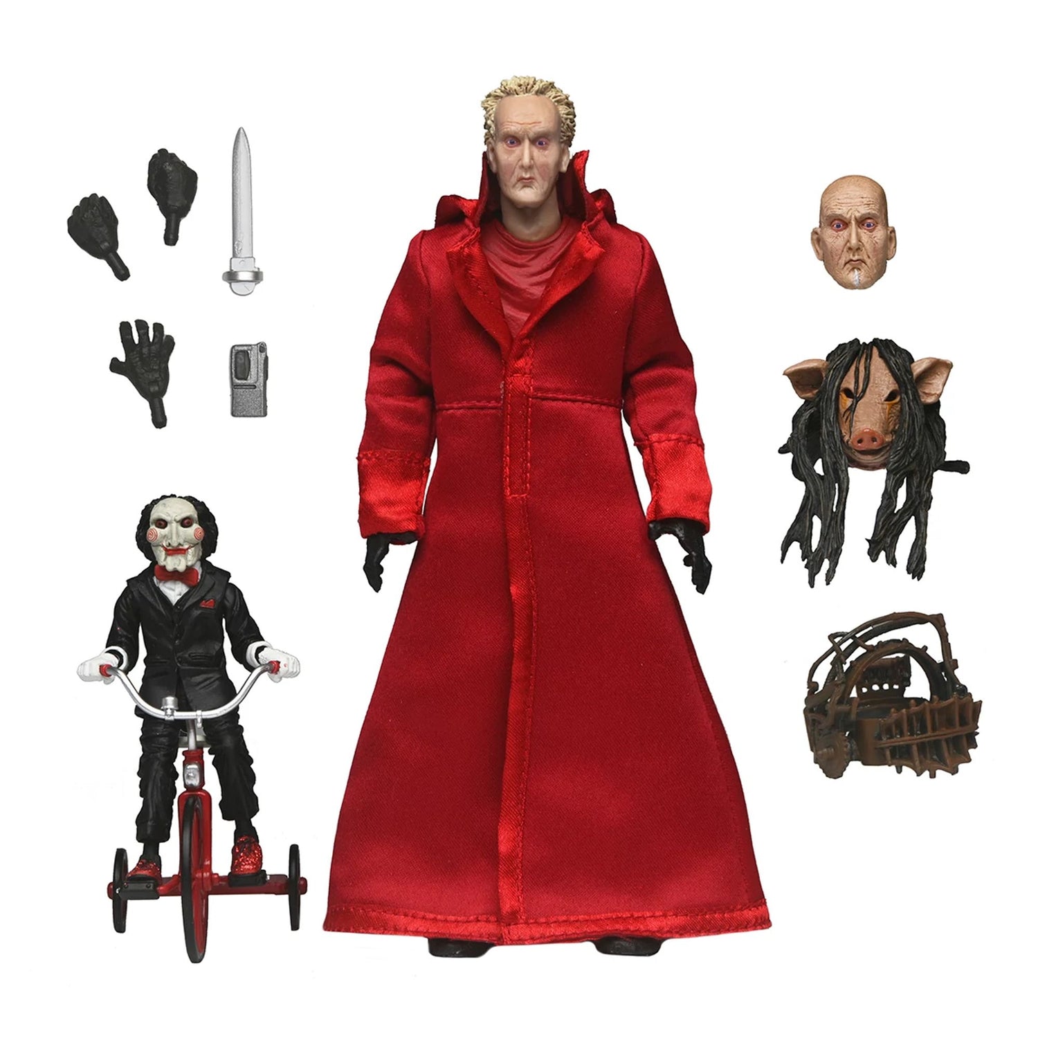 SAW (FRANCHISE) - 7” SCALE ACTION FIGURE - ULTIMATE JIGSAW KILLER (RED ROBE)