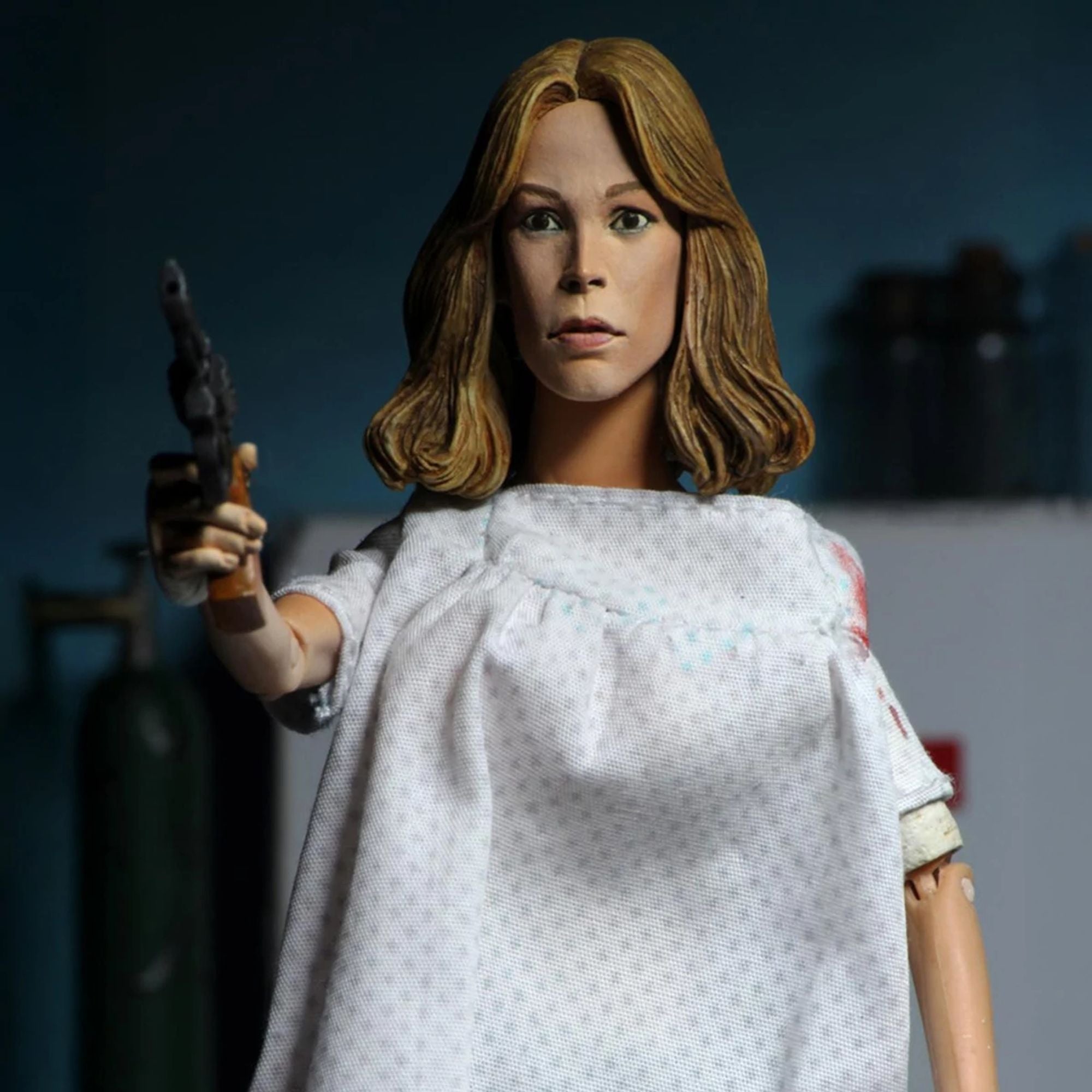 HALLOWEEN 2 (1981) 8” CLOTHED ACTION FIGURE 2 PACK- DR. LOOMIS AND LAURIE STRODE