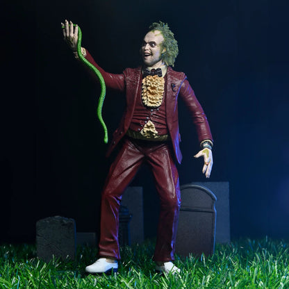 BEETLEJUICE (1988) - 7&quot; SCALE ACTION FIGURE – RED TUXEDO BEETLEJUICE IN BLISTER PACKAGING