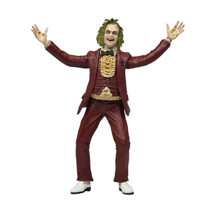 BEETLEJUICE (1988) - 7&quot; SCALE ACTION FIGURE – RED TUXEDO BEETLEJUICE IN BLISTER PACKAGING