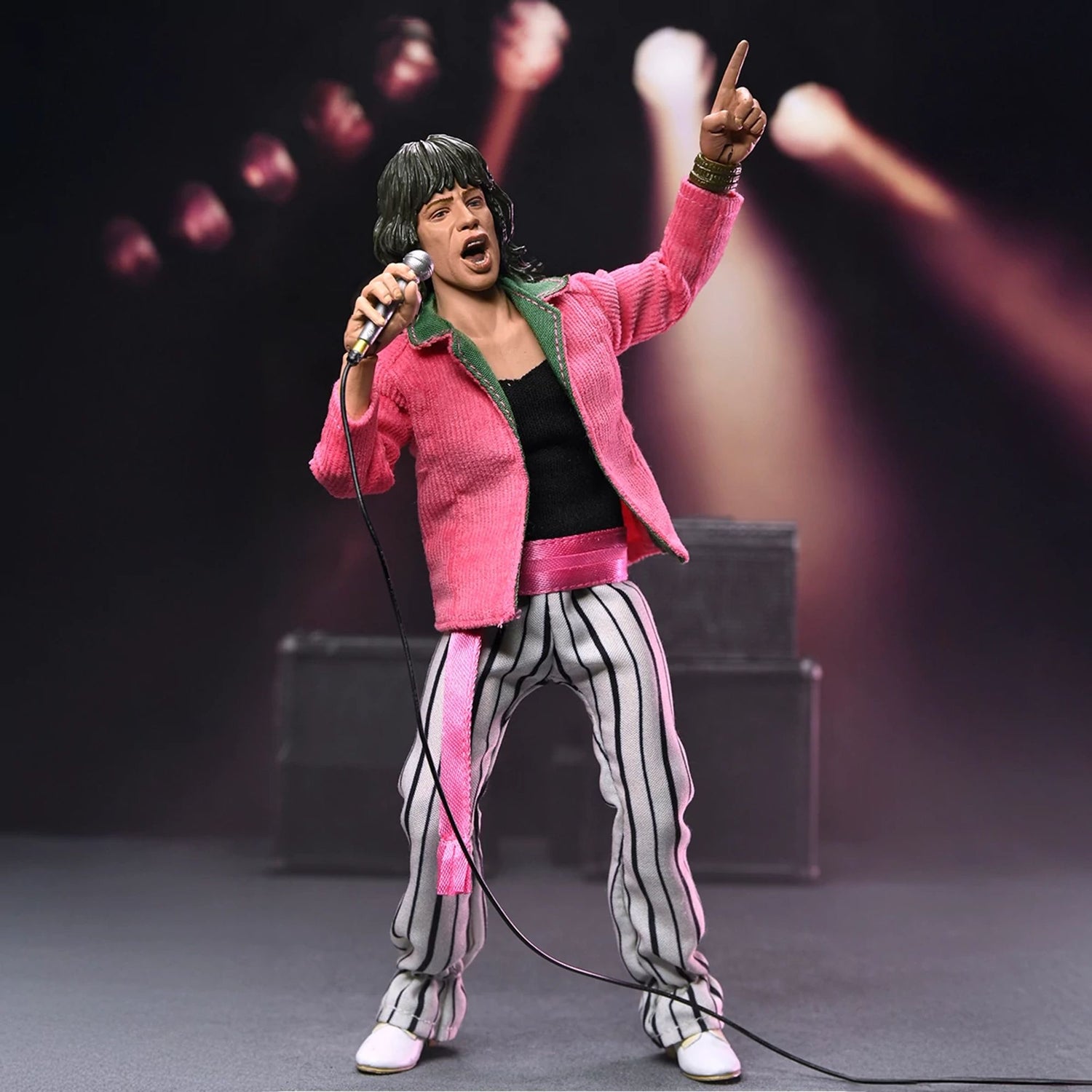 THE ROLLING STONES - 8” CLOTHED ACTION FIGURE – MICK JAGGER (1975) FIGURE