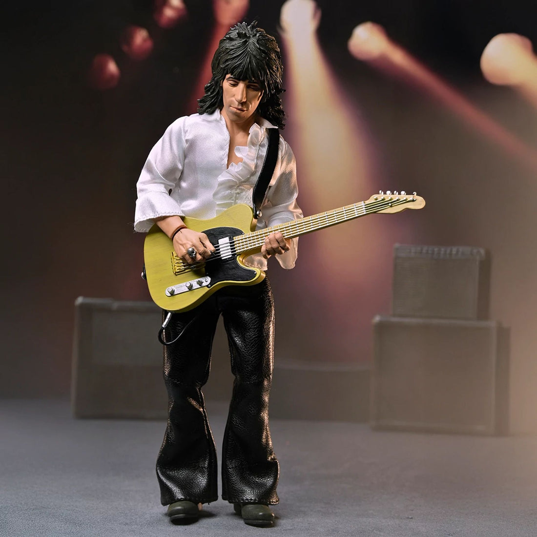 THE ROLLING STONES - 8” CLOTHED ACTION FIGURE - KEITH RICHARDS (1975) FIGURE