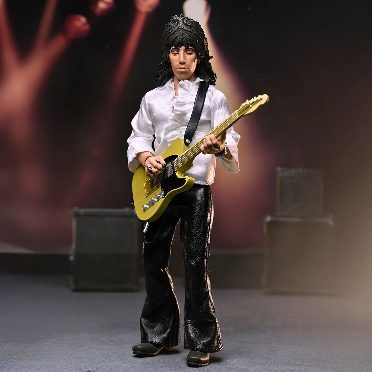 THE ROLLING STONES - 8” CLOTHED ACTION FIGURE - KEITH RICHARDS (1975) FIGURE