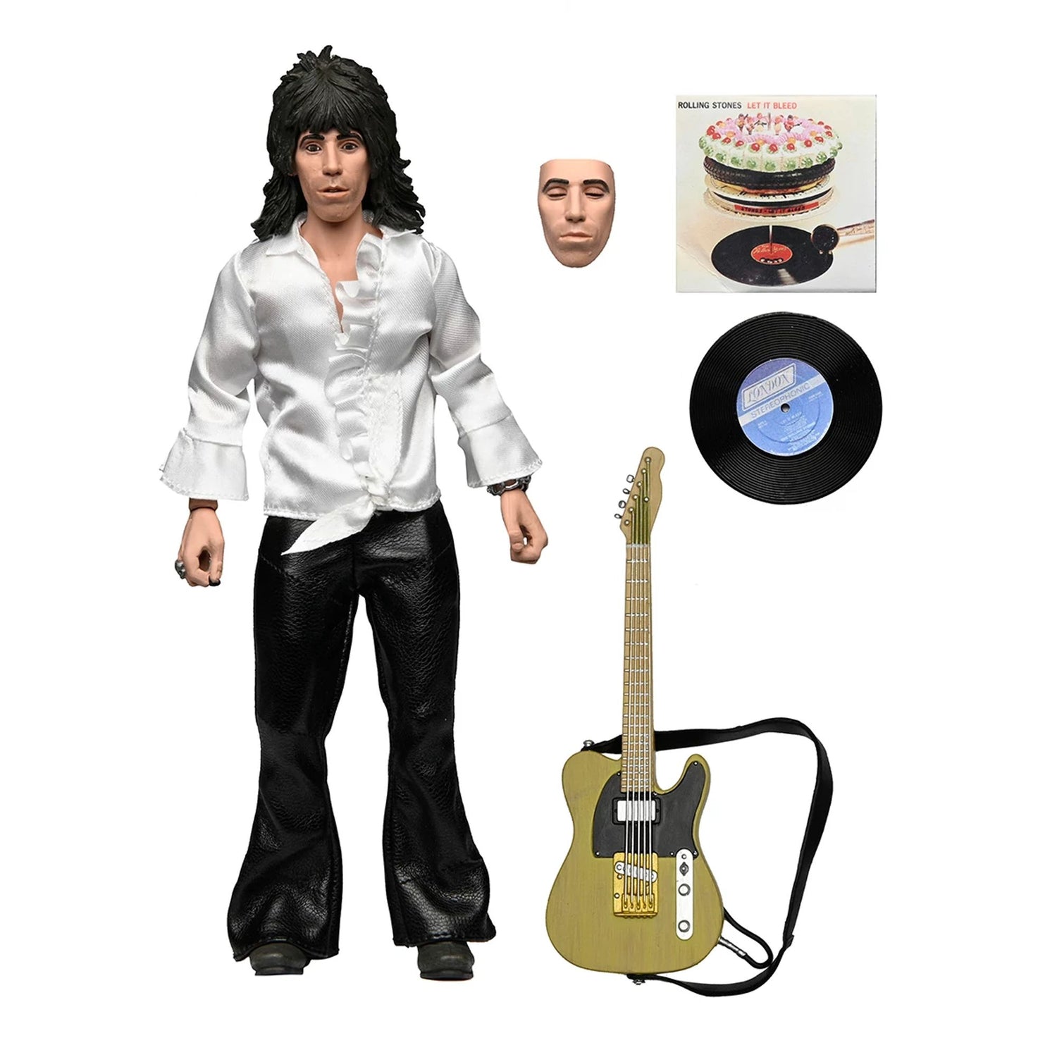 THE ROLLING STONES - 8” CLOTHED ACTION FIGURE - KEITH RICHARDS (1975) FIGURE